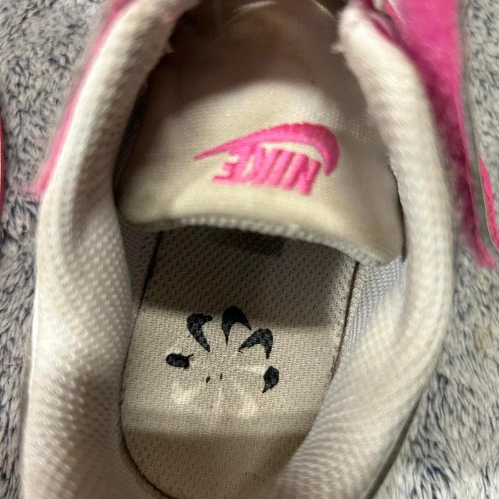 Nike Court Borough Low 2 Pink White Shoes Kids Size 11.5C